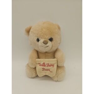 VINTAGE 1985 ANIMAL FAIR 9" TOOTH FAIRY BEAR W.MONEY POCKET STUFFED ANIMAL PLUSH